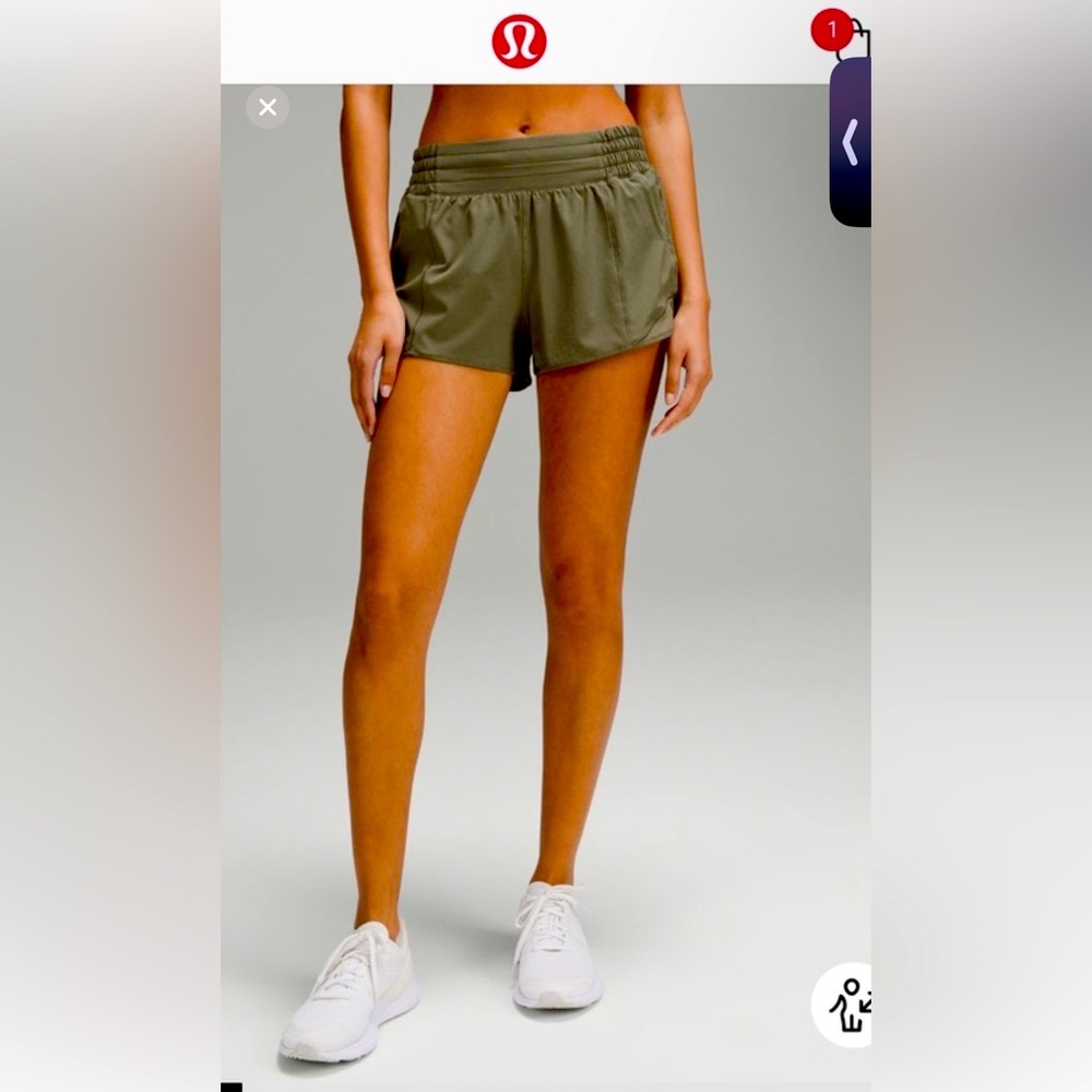 Hotty Hot High-Rise Lined Short 2.5" NWOT